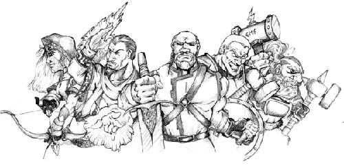 Beawulf and his Warriors