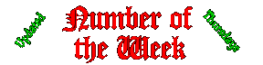 Number of the Week